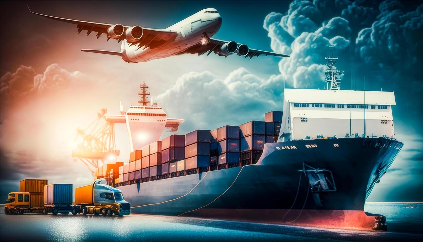 Logistics expert monitoring supply chain distribution flow